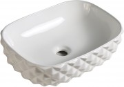 Умывальник накладной Roxen Bigi 570180 47x35 белый глянец Умывальник накладной Roxen Bigi 570180 47x35 белый глянец
