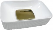 Умывальник Roxen Pablo Gold 570205 56x35 белый/золото Умывальник Roxen Pablo Gold 570205 56x35 белый/золото