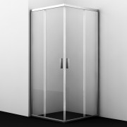 Душевой уголок Wasserkraft Lippe 45S03 90x90 стекла прозрачные, профиль серебристый Душевой уголок Wasserkraft Lippe 45S03 90x90 стекла прозрачные, профиль серебристый