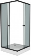 Душевой уголок Niagara Eco NG-008-14QT 80x80 стекла тонированные, профиль черный Душевой уголок Niagara Eco NG-008-14QT 80x80 стекла тонированные, профиль черный