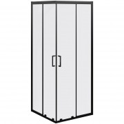 Душевой уголок GoodDoor CUBE CR-100-C-B 100x100 прозрачное стекло / профиль черный