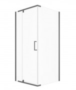 Душевой уголок Triton Терра Графит А1 90x90 стекло прозрачное, профиль графит