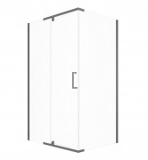 Душевой уголок Triton Терра Графит А1 120x90 стекло прозрачное, профиль графит