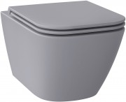 Унитаз подвесной Wellsee Pure BY Wellsee 36x52 серый матовый