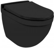 Унитаз подвесной Jaquar Solo SLS-BLM-6953BIUFSM 36x52 черный матовый
