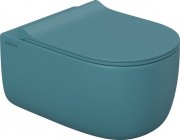 Унитаз подвесной Berges EGO XL Rimless 82040 36x54 сиденье Duroplast, микролифт, матовый темно-серый