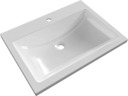 Умывальник Versalia Soft 80x45 белый глянец