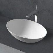 Умывальник накладной Abber Stein AS2609 50x35 белый матовый