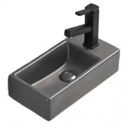 Умывальник UnicoPureza UP PS01303PC-L левый оружейная сталь