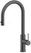 Смеситель для кухни Paulmark Galant Ga213077-GM с подключением фильтра, оружейная сталь Смеситель для кухни Paulmark Galant Ga213077-GM с подключением фильтра, оружейная сталь