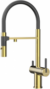 Смеситель для кухни PAULMARK Gravity Starke Gr213188-G с подключением для фильтра золото Смеситель для кухни PAULMARK Gravity Starke Gr213188-G с подключением для фильтра золото