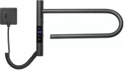 Полотенцесушитель электрический Gloss&Reiter Smart E2.L.39x25.R1.CM1.Таймер. Myap чёрный