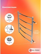 Полотенцесушитель водяной EL-TERM Грас П5 500x700 бп, хром