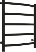 Полотенцесушитель электрический Сунержа Галант 4.0, 600x500, МЭМ левый, чёрный матовый 31-0830-6050