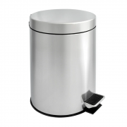 Урна с механизмом поднятия крышки Solinne Н102, 5 литров, нержавейка, хром, глянец