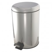 Урна с педалью Ksitex BGR-12S, микролифт, блестящая, 12л.