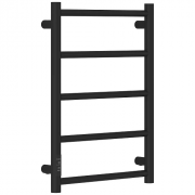 Полотенцесушитель электрический Стилье Формат 27 31529-6040, 600x400, черный матовый, МЭМ слева