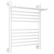 Полотенцесушитель водяной Сунержа Богема+ 12-0223-6050, 600x500, с полкой, белый