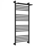 Полотенцесушитель водяной Сунержа Богема+ 31-0223-1250, 1200x500, с полкой, матовый черный