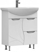 Тумба Vigo Diana 700-1-2 под умывальник Балтика, белый глянец