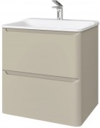 Тумба под умывальник Raval Welto 60 Wel.01.60.2/P/BRS/RL, 2 ящика, светло-коричневый