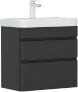 Тумба подвесная Equil Eltoro 70.2Y с умывальником 9595(70) черная матовая