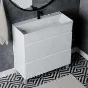 Тумба под умывальник Vela Мира 80Н под умывальник Classica Slim, белый глянец