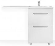 Тумба под стиральную машину Raval Forte 120 напольная белая правая