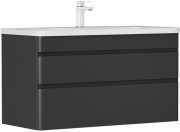 Тумба под умывальник Equil Eltoro 100.2Y (9595) черная матовая