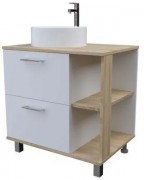 Тумба напольная Axus Альпина 70 белый / дерево