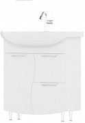 Тумба напольная Volna Adel 70.1D.2Y с умывальником Балтика белая