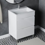 Тумба напольная Vela Вектор 70Н под умывальник Absolute белая