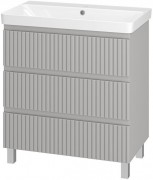 Тумба напольная Brevita VICTORY 80 VIC-07080-50-03Я серый шелк