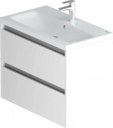 Тумба с умывальником AM.PM Pulse M91-FHX0752-WCC0752WG (белый глянцевый/графитовый)