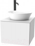 Тумба под умывальник ЗОВ Кито 50 / K50LW0MWMC-LDSPWС0 (белый матовый)