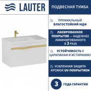 Тумба под умывальник Lauter Eva 69 (белый глянец, ручка золото матовая сталь) Тумба под умывальник Lauter Eva 69 (белый глянец, ручка золото матовая сталь)