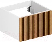 Тумба под умывальник ЗОВ Кито 40 / K40LW0MRMC (белый/тростник)