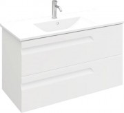 Тумба под умывальник Laparet Atlas 100 / LA-WCAB-100-122 (белый матовый)