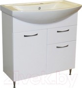 Тумба под умывальник СанитаМебель Камелия-67.51к Д2 (белый)