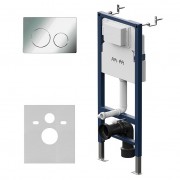 Инсталляция для унитаза AM.PM PrimeFit I012709.0151 (хром глянцевый,с кнопкой смыва)