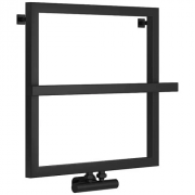 Полотенцесушитель водяной Сунержа Штиль EU50+, 600x600, матовый черный, 31-0256-5353