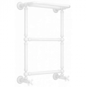 Полотенцесушитель водяной Сунержа Ренессанс 1386 12-0281-6640, 660x400, с полкой, белый