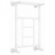 Полотенцесушитель водяной Сунержа Ренессанс 1452 12-0282-6640, 660x400, с полкой, белый