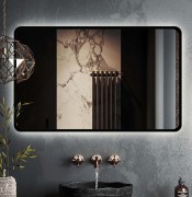 Зеркало Roxen Simon Black Long 100x70 с подсветкой Зеркало Roxen Simon Black Long 100x70 с подсветкой