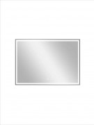 Зеркало Континент Strong Black LED 80x60 с LED-подсветкой и сенсорным управлением, черный