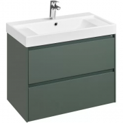 Тумба с умывальником Roca Ona 80см 857630513 + ZRU9307562 зеленый матовый