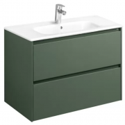 Тумба с умывальником Roca Ona 80см 857630513 + 32799C000 зеленый матовый