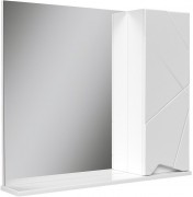 Шкаф с зеркалом Volna Pronto 80 белый (правый) Шкаф с зеркалом Volna Pronto 80 белый (правый)