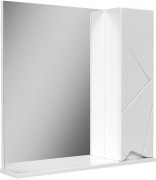 Шкаф с зеркалом Volna Pronto 70 белый (правый)