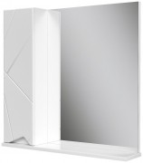 Шкаф с зеркалом Volna Pronto 70 белый (левый)